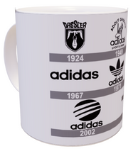 Carica l'immagine nel visualizzatore di Gallery, Tazza Adidas logo history 1924-2005
