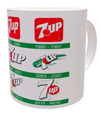 Load image into Gallery viewer, Tazza 7up logo history
