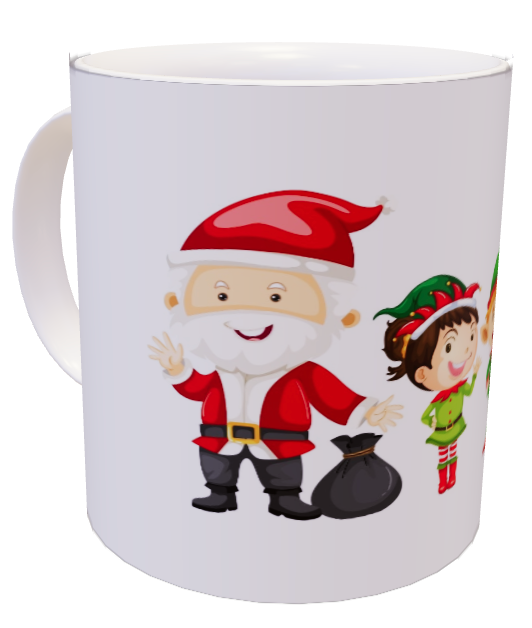 Tazza Babbo Natale e folletti