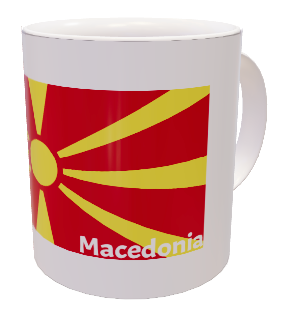 Tazza bandiera Macedonia