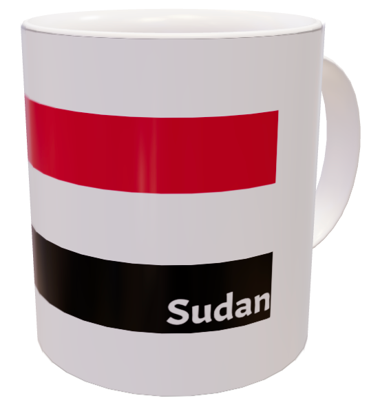 Tazza bandiera del Sudan