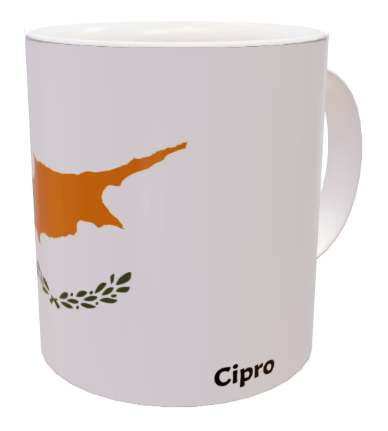 Tazza bandiera Cipro