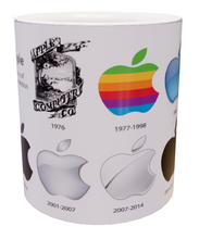 Carica l&#39;immagine nel visualizzatore di Gallery, Tazza Apple logo evolution
