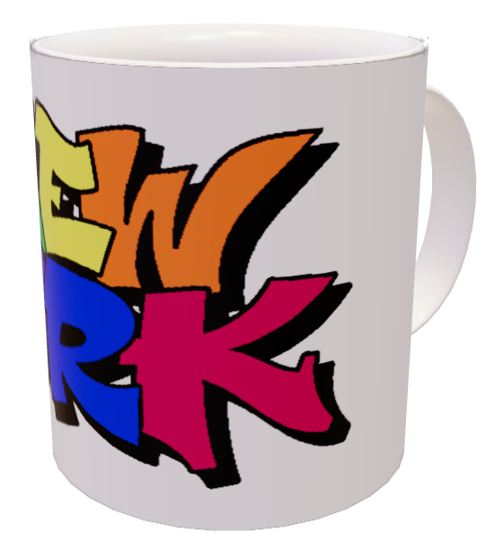 Tazza graffiti NY color