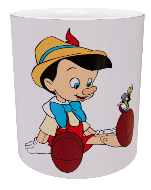 Tazza Pinocchio seduto & Grillo